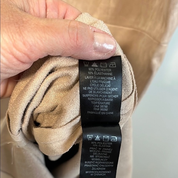 JASMINE & JULIANA NWOT Faux Suede Soft Pink Sleeveless Midi Dress, Size 8 - Picture 10 of 12